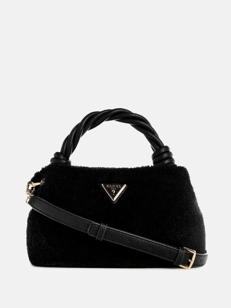 Shaida Faux-Fur Top-Handle Crossbody