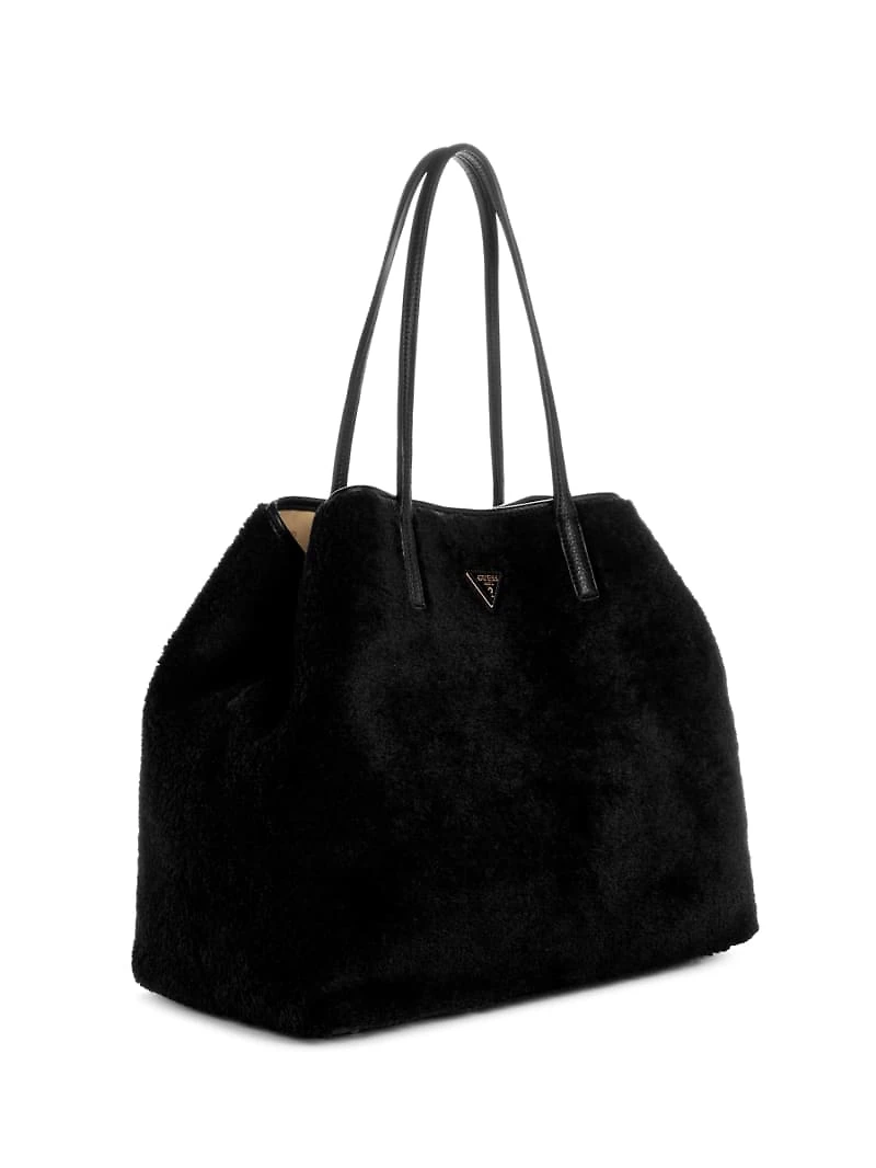Victtoria Faux-Fur Large Tote Set