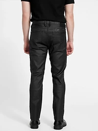 Harlem Ultra-Slim Coated Zip Jeans