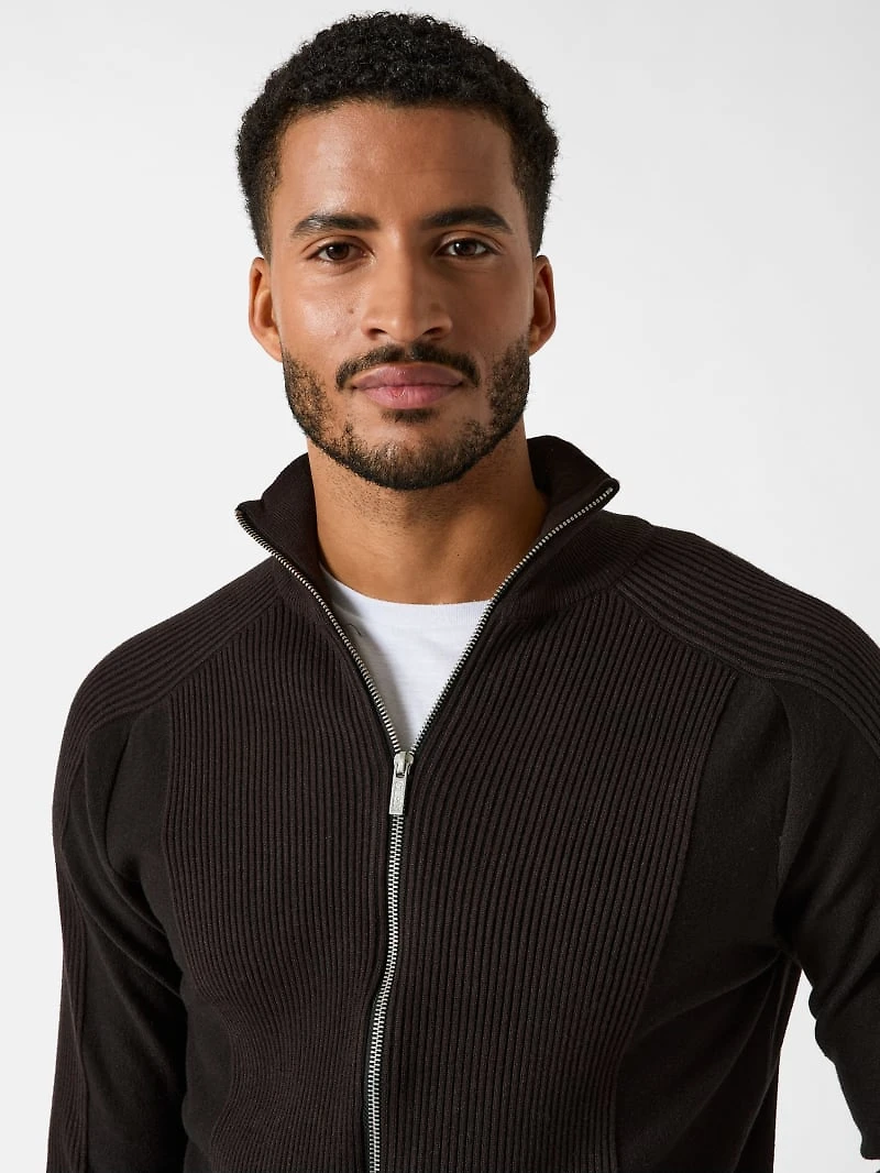 Melvin Wool-Blend Full-Zip Sweater