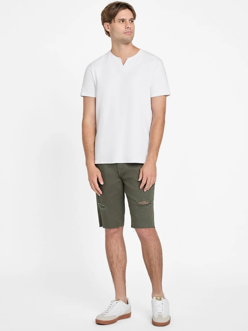 Clarke Destroyed Denim Shorts