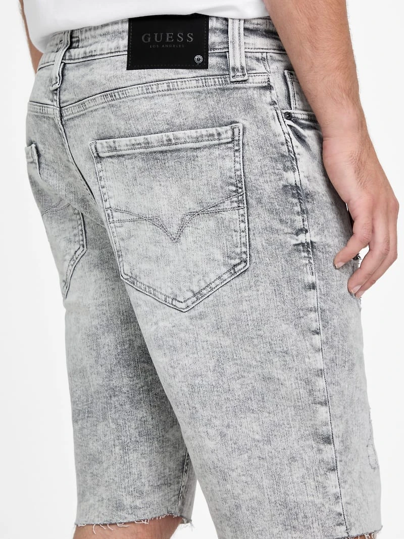 Eco Wayde Destroyed Denim Shorts