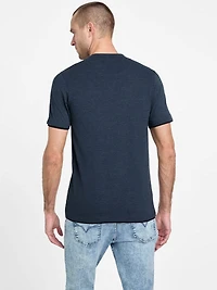 Tedger Logo Marled Henley Tee