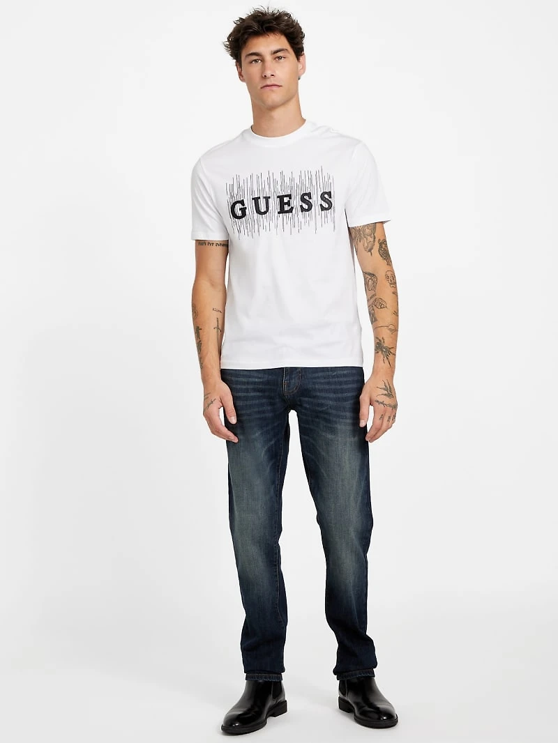 Toby Rhinestone Logo Crewneck Tee