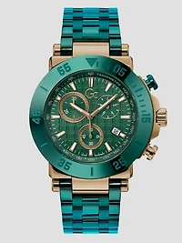 Green Chronograph Watch