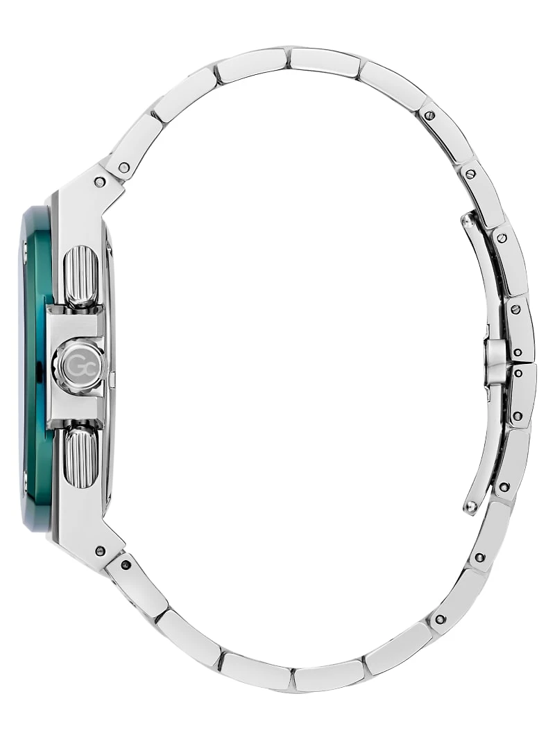 Silver-Tone Chronograph Watch
