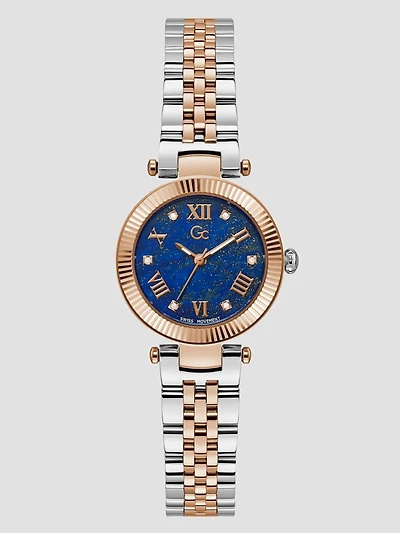 Gc Lapis Lazuli Gemstone Analog Watch