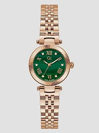 Gc Malachite Gemstone Analog Watch