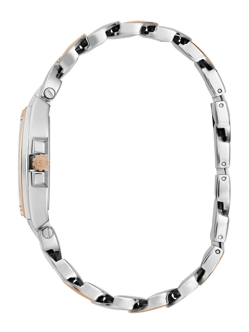 Gc Rose Gold and Silver-Tone Chain-Link Analog Watch
