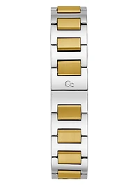 Gc Two-Tone and Green Analog Watch