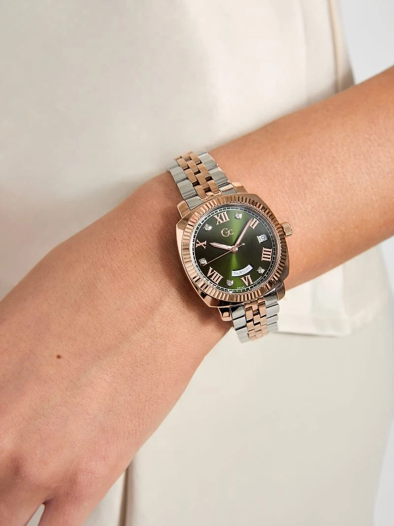 Gc Two-Tone Analog Watch