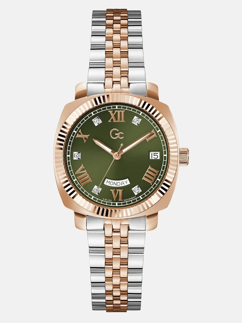 Gc Two-Tone Analog Watch
