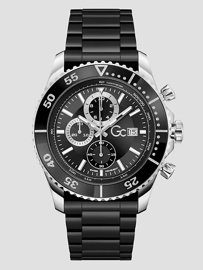 Two-Tone Multifunction Ceramic Watch