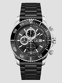 Two-Tone Multifunction Ceramic Watch