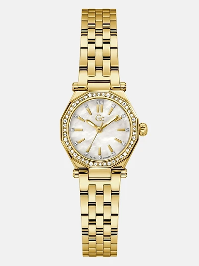 Gc Gold-Tone Petite Analog Watch