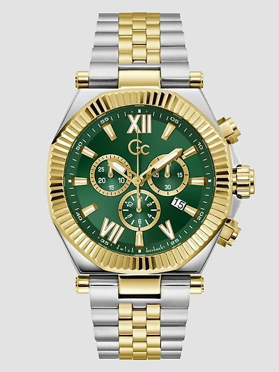 Gc Two-Tone Chronograph Watch