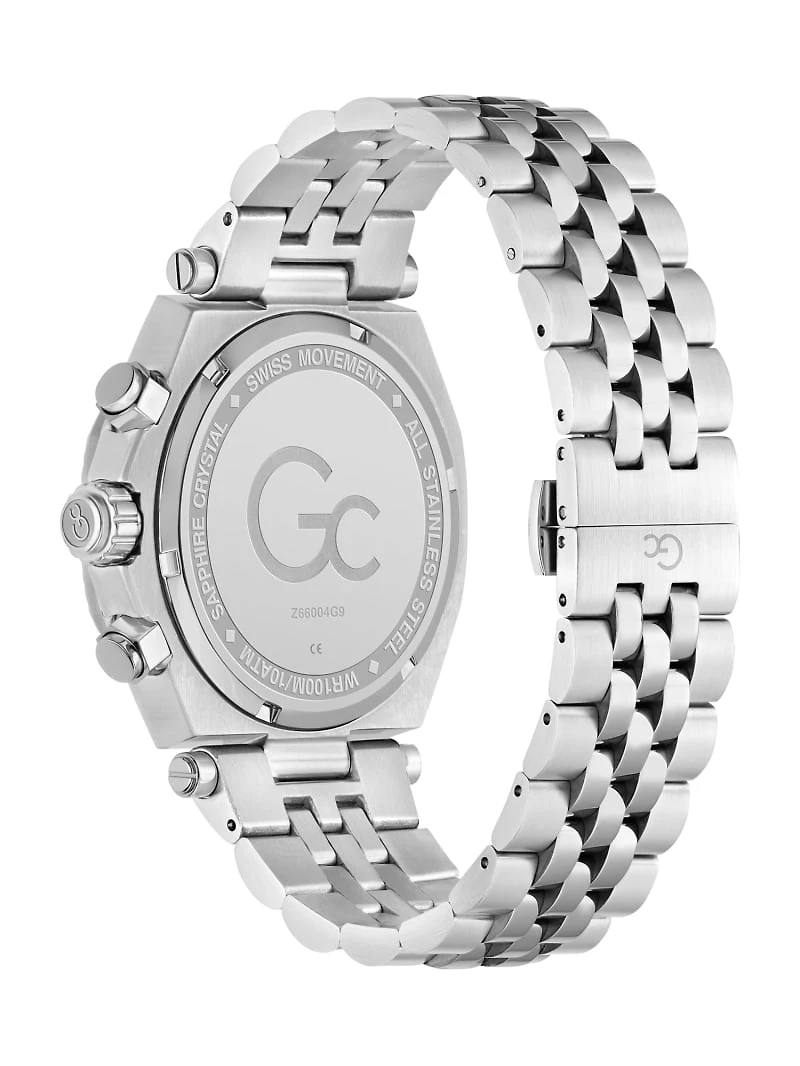 Gc Silver-Tone Multifunction Watch
