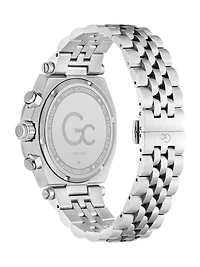 Gc Silver-Tone Multifunction Watch