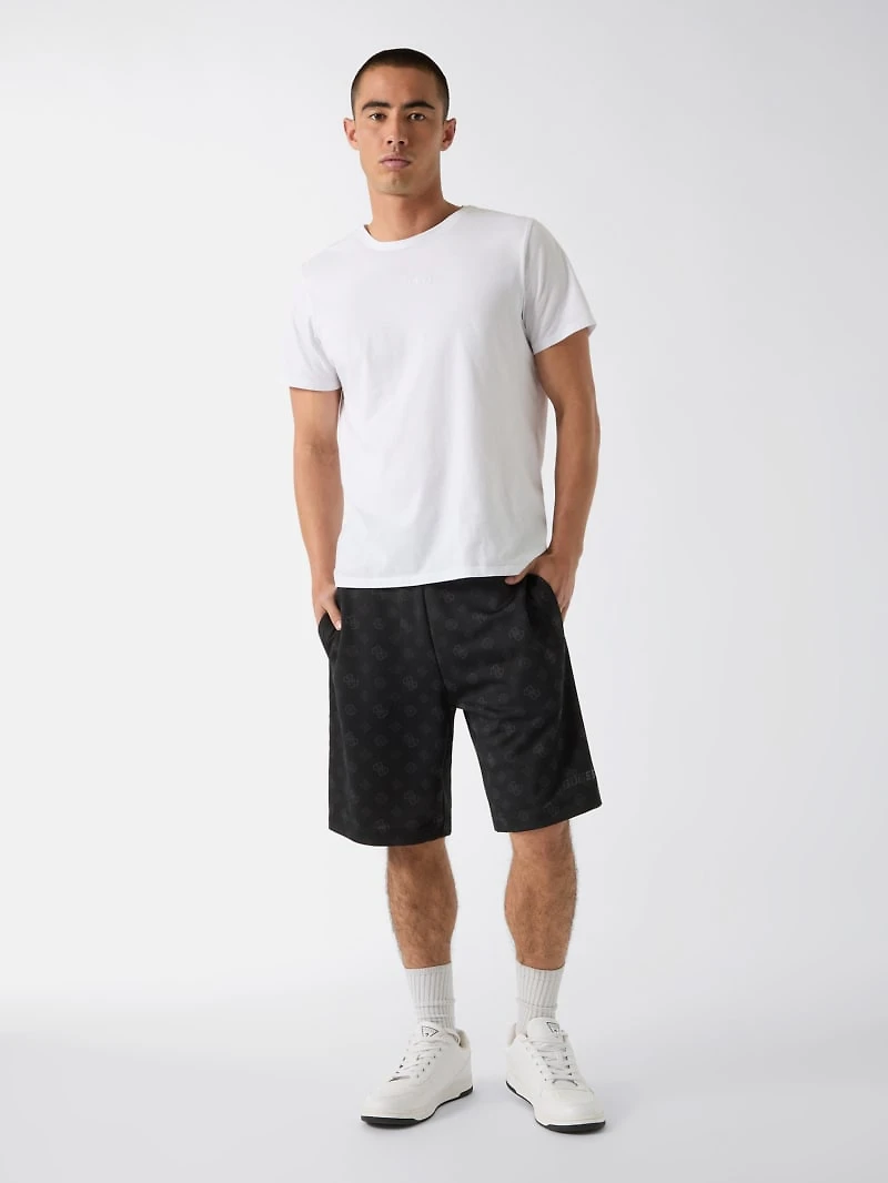 All over logo shorts