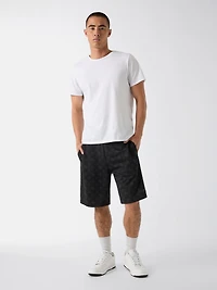 All over logo shorts