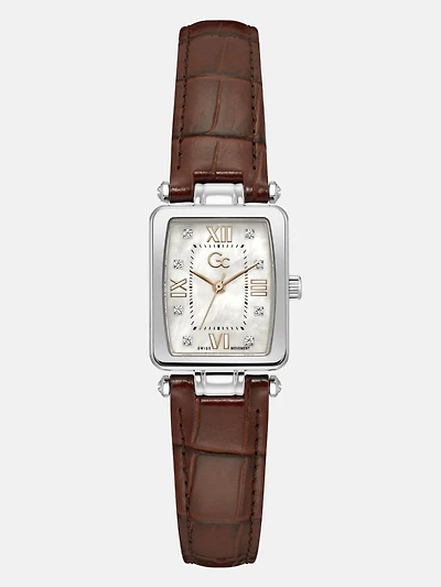 GC Genuine leather analogue watch