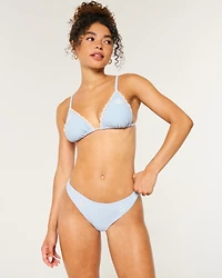 Embroidered Low-Rise Cheeky Bikini Bottom