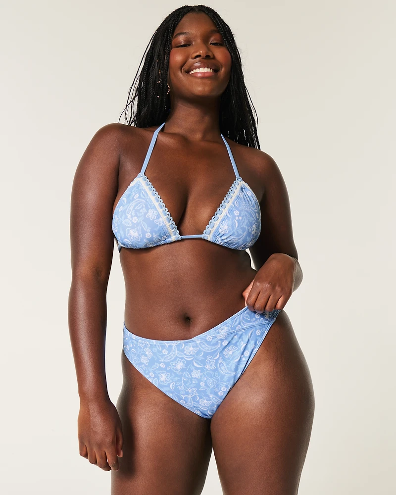 Curvy High-Leg High-Waist Cheeky Bikini Bottom