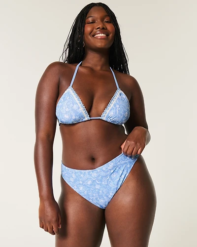 Curvy High-Leg High-Waist Cheeky Bikini Bottom