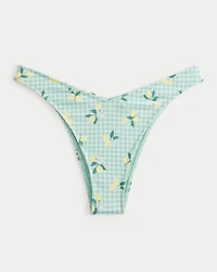 Ribbed High-Leg Cheekiest Bikini Bottom