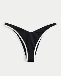 Ribbed High-Leg V-Waist Cheekiest Bikini Bottom