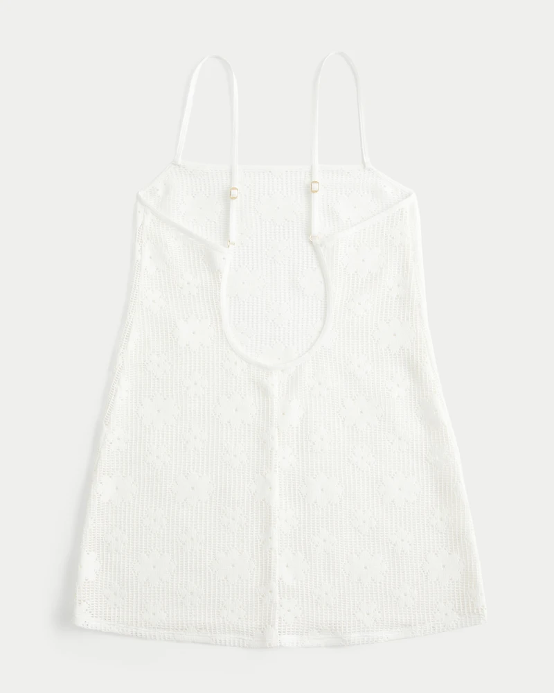 Open-Stitch Cover Up Dress