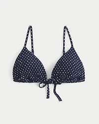 Smocked Triangle Bikini Top