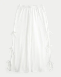 Gauze Wide-Leg Pants