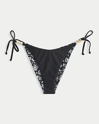 Reversible Side Tie Cheeky Bikini Bottom