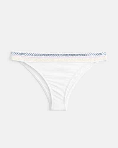 Smocked Waist High-Leg Cheekiest Bikini Bottom