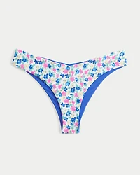 Reversible V-Waist Cheeky Bikini Bottom