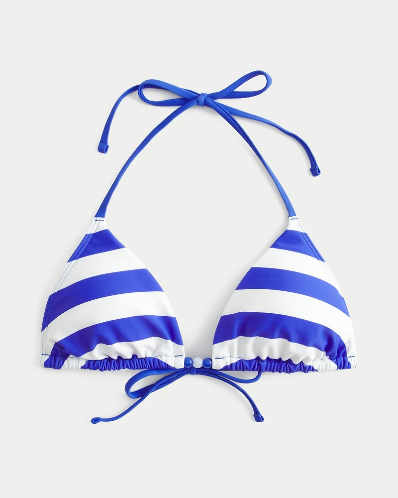Beaded Triangle Bikini Top