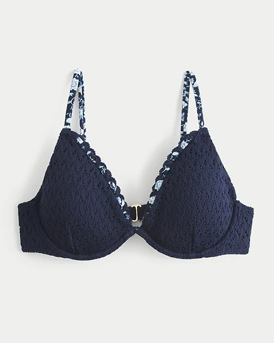 Crochet-Style Underwire Bikini Top