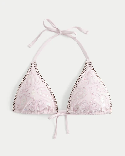 Shine & Stitch Multi-Way Triangle Bikini Top