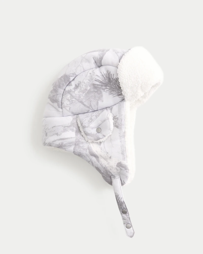 Sherpa-Lined Trapper Hat