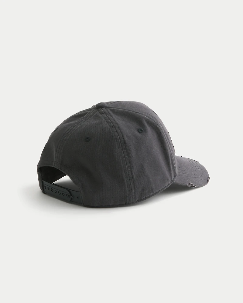 Distressed Applique Baseball Hat