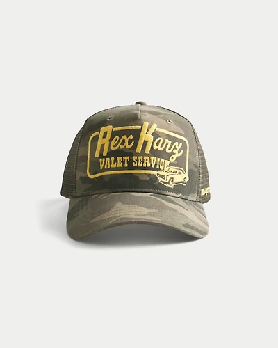 Rex Karz Graphic Camo Trucker Hat