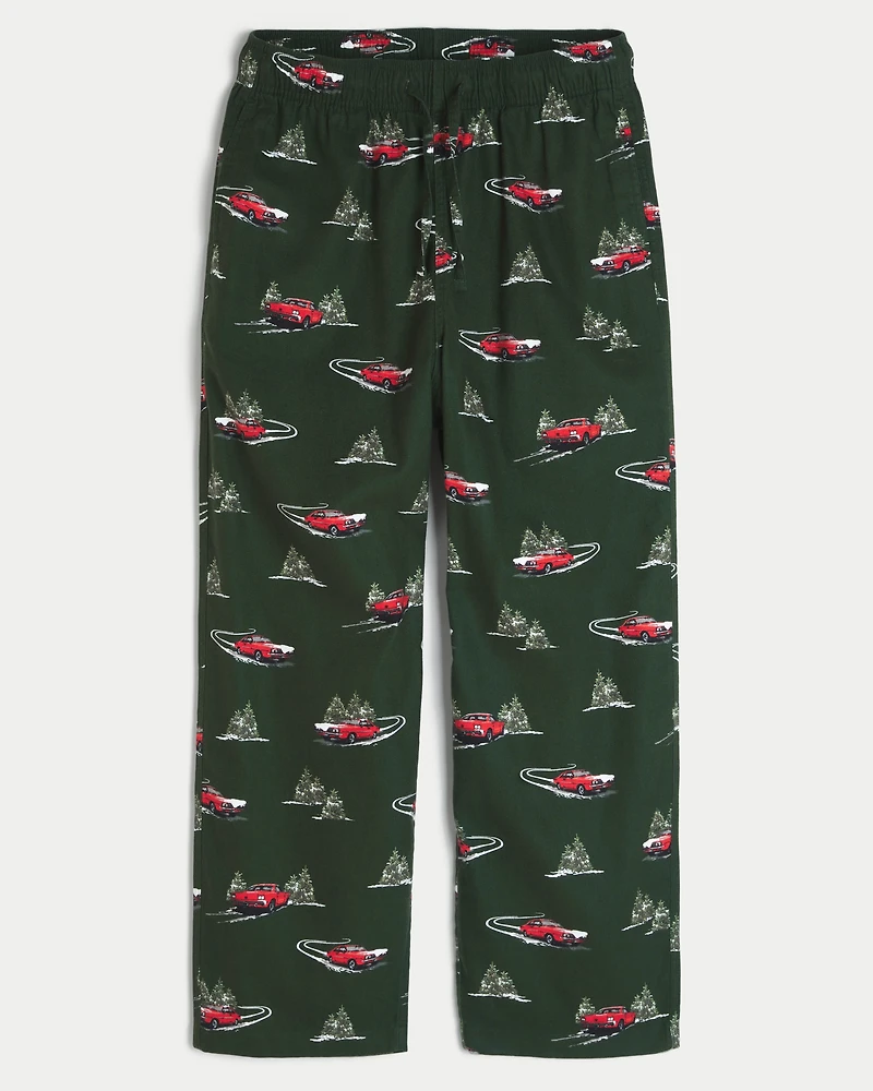 Car Graphic Flannel Pajama Pants