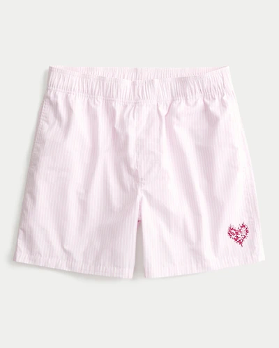 Cotton Heart Graphic Boxer Shorts