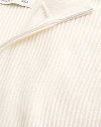 Boxy Quarter-Zip Sweater