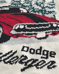 Boxy Dodge Challenger Graphic Crew Sweater