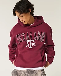 Boxy Texas A&M University Aggies Graphic Hoodie