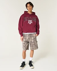 Boxy Texas A&M University Aggies Graphic Hoodie