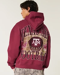 Boxy Texas A&M University Aggies Graphic Hoodie