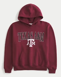 Boxy Texas A&M University Aggies Graphic Hoodie